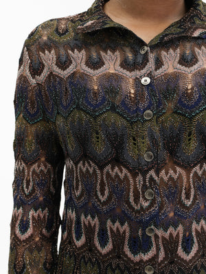 Missoni Cardigan Long Sleeve Multi Colour