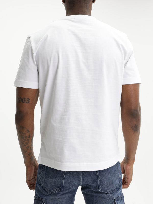 Missoni T-Shirt Snake Motif Beige & White