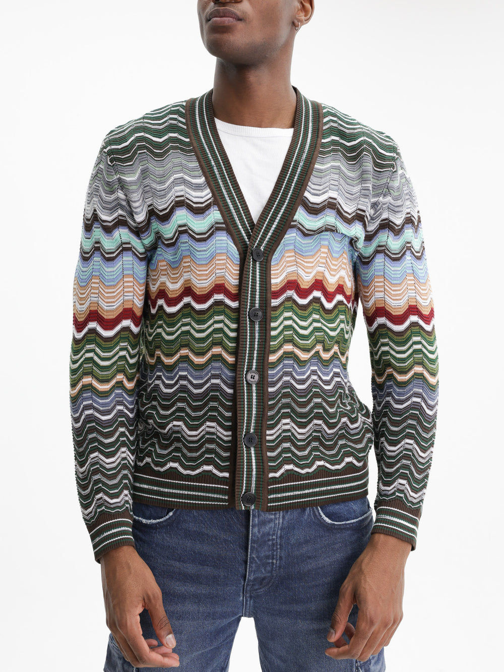 Missoni Cardigan Buttoned Multi Colour