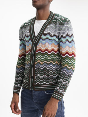 Missoni Cardigan Buttoned Multi Colour