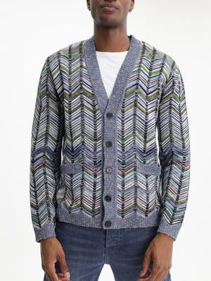 Missoni Cardigan Buttoned Grey Multi