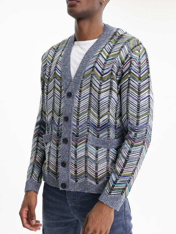 Missoni Cardigan Buttoned Grey Multi