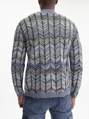 Missoni Cardigan Buttoned Grey Multi