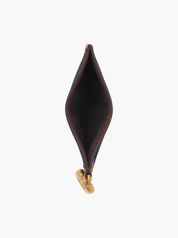 Marc Jacobs Cardholder Gold Charm Dark Port