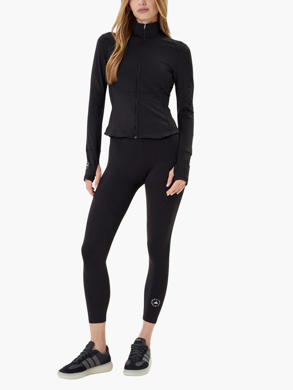 Adidas Trainer Sweater By Stella McCartney Tpr Midl Zipup Black