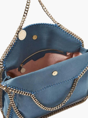Stella Mccartney Bag 3-chain Shaggy Deer Blue