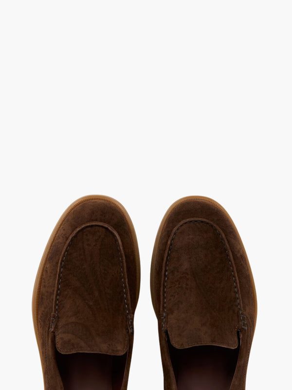 Etro Loafers EL1 Printed Suede Chocolate