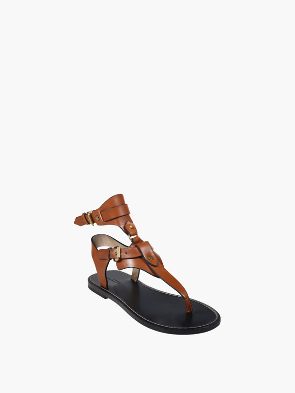 Isabel Marant IMSL1 Eveena Sandals Cognac