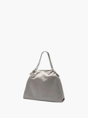 Stella Mccartney Bag Falabella Drawstring Eco Shaggy Deer Light Grey