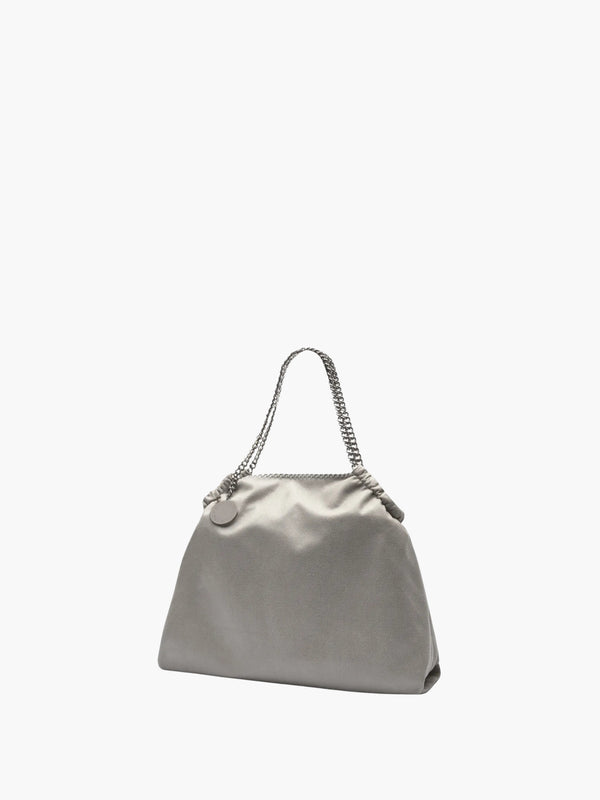 Stella Mccartney Bag Falabella Drawstring Eco Shaggy Deer Light Grey