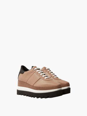 Stella Mccartney Sneakers Sneak-Elyse Platforms Soft Grainy Alter Mat W/ Micro Taupe