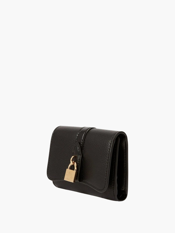 Stella Mccartney Wallet Stella Ryder Trifold Embossed Grainy Black