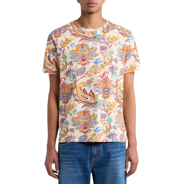 Etro T-Shirt Paisley Print Multi
