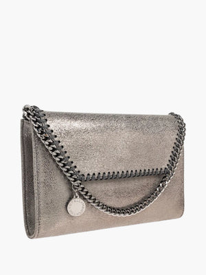 Stella Mccartney Bag Falabella Wallet W/ Chain Eco Shiny Light Lime Green