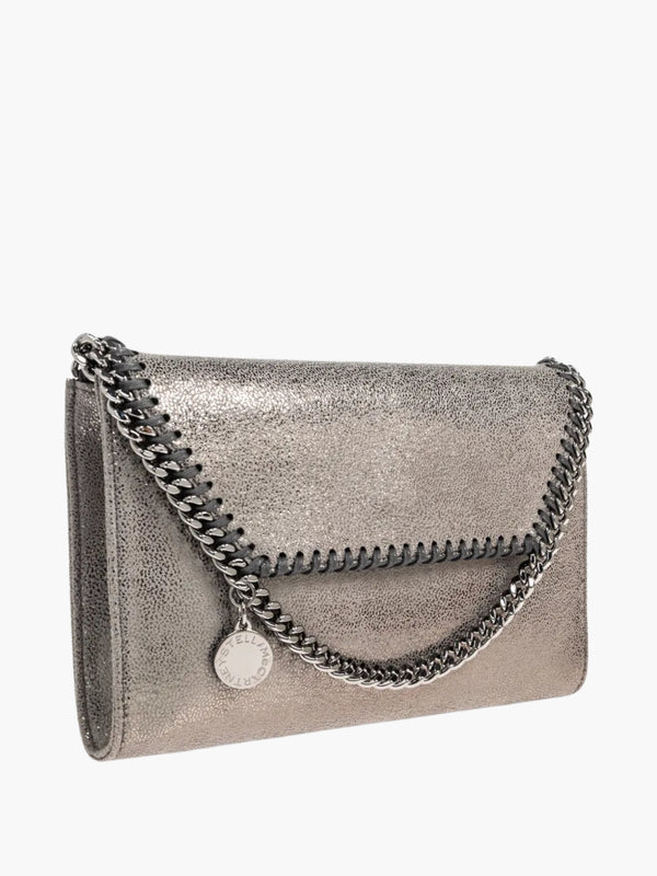 Stella Mccartney Bag Falabella Wallet W/ Chain Eco Shiny Light Lime Green