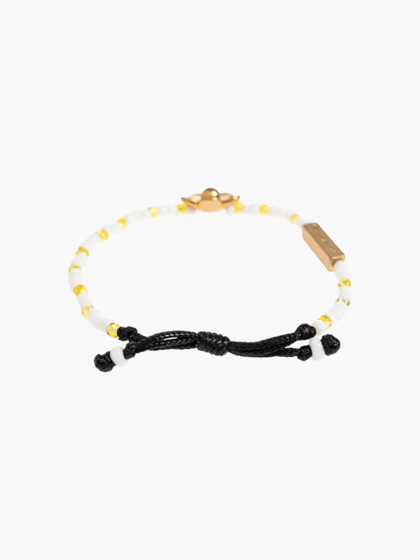 Marc Jacobs Bracelet Daisy Beaded Slider Gold/Yellow