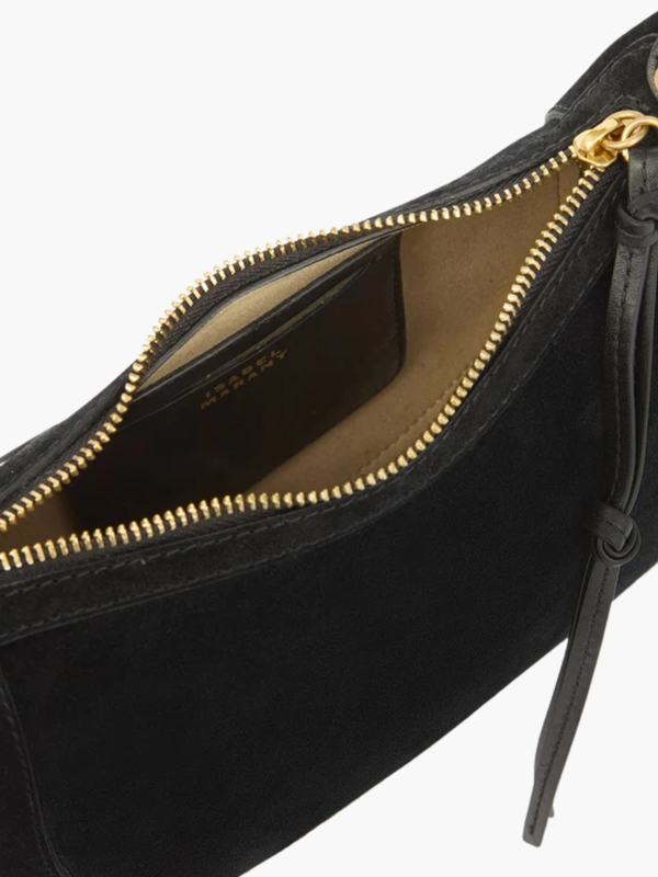 Isabel Marant Bag Oskan Soft Zip Shoulder Strap Black