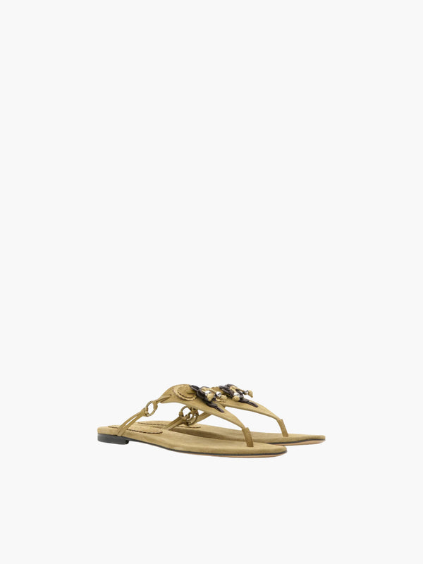 Isabel Marant ISS2 Sandals Suede Strap Taupe