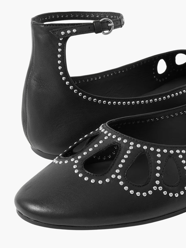 Isabel Marant IMF1 Bloris Ballerinas Black/Silver