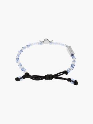 Marc Jacobs Bracelet Daisy Beaded Slider Silver/Blue
