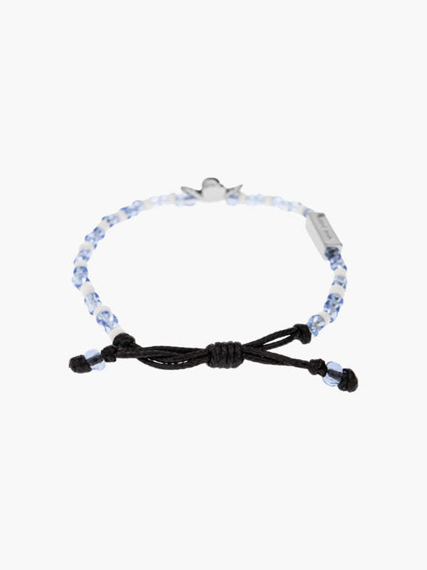 Marc Jacobs Bracelet Daisy Beaded Slider Silver/Blue
