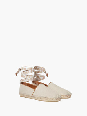 Stella Mccartney Slip-ons Ss1 Flat Gaia Canvas Beige