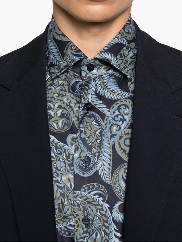 Etro Shirt Roma Paisley Print Multi