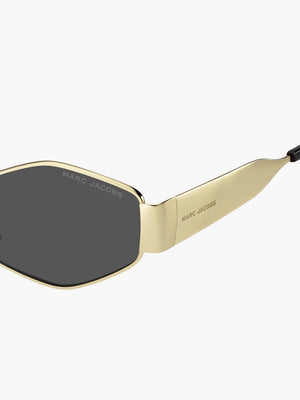 Marc Jacobs Sunglasses Marc 496/Shiny 197737241674 Hexagon Gold Black