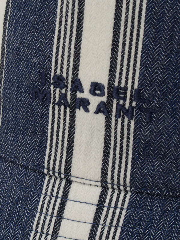 Isabel Marant Hat Bucket Stripes Blue
