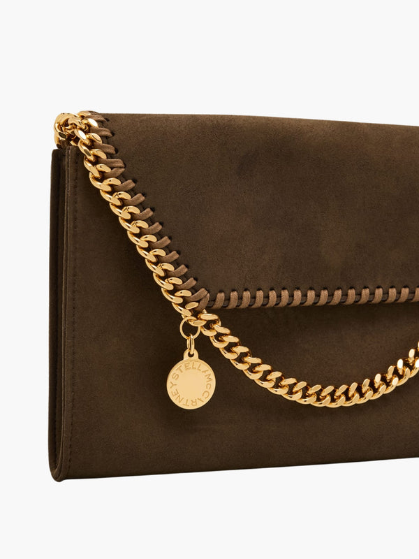 Stella Mccartney Bag Falabella Wallet W/ Chain Bag Alter Suede Moka