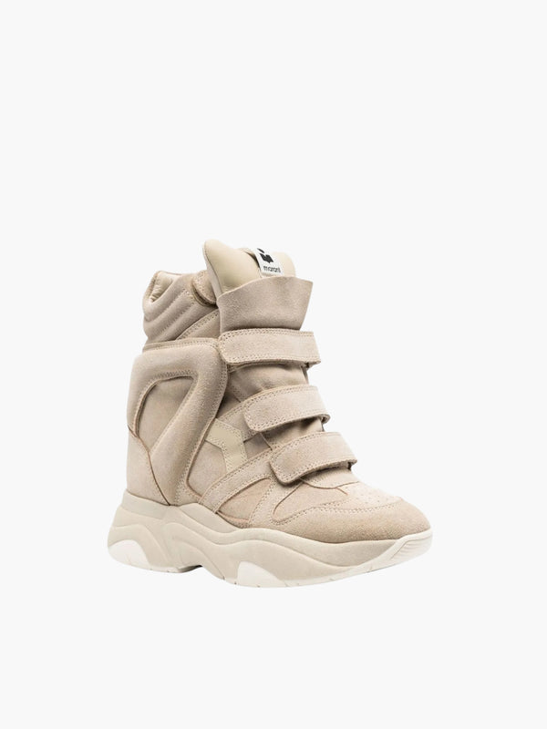 Isabel Marant IS25 Sneakers Suede High Top Beige