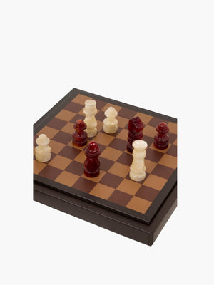 Etro Board Games Arnica Chessboard 29X29X11,5 Mahogany