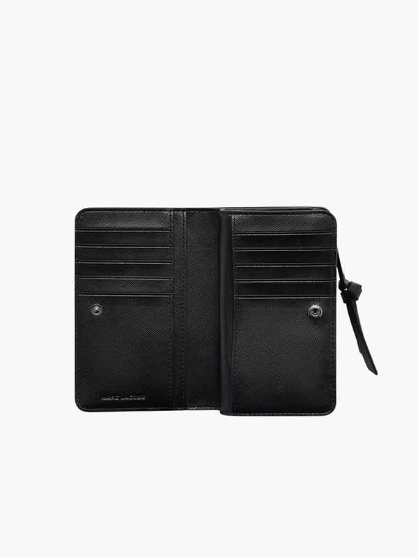 Marc Jacobs Wallet Leather Tassel Zip Black