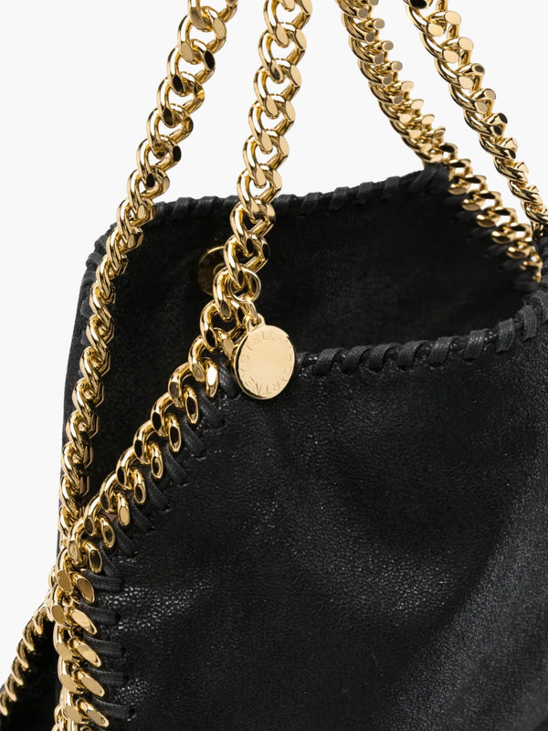 Stella Mccartney Bag 3-chain Eco Shaggy Deer Black