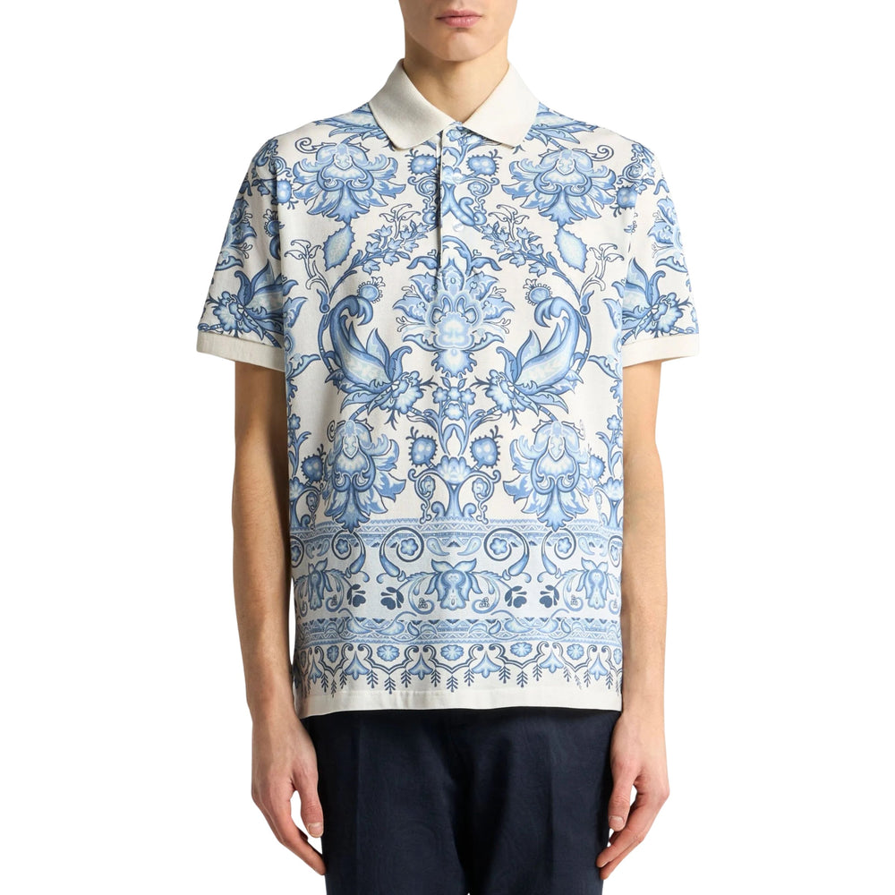 Etro Golfer Allover Print Blue-White