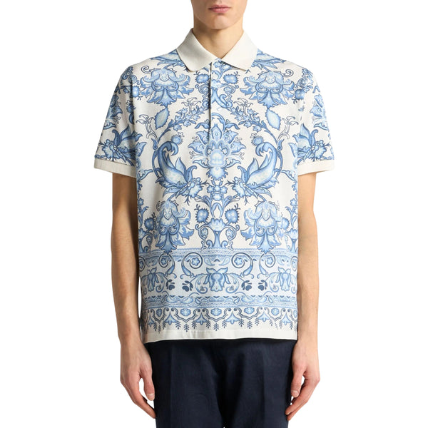 Etro Golfer Allover Print Blue-White