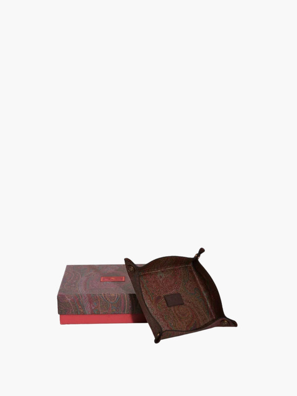 Etro Trays Arnica Square Tray 15X15 Red
