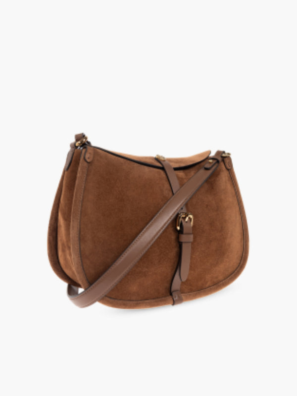 Etro Bag Crossbody Pony Suede Brown