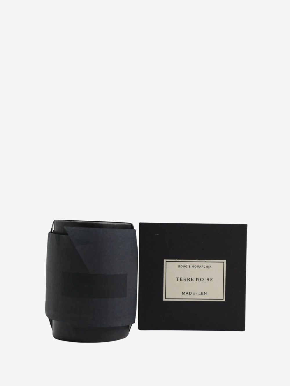 Mad Et Len   Bougie Monarchia Small Black Wax (Terre Noire)
