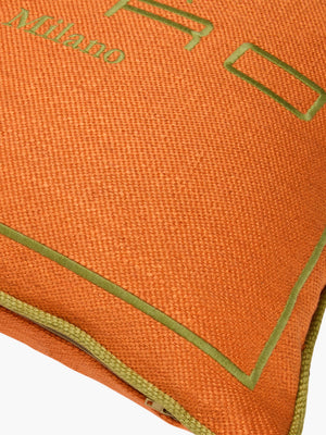 Etro Cushions Emila Embroidered Cushion W/Cord 45X45 Orange