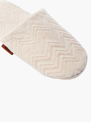 Missoni Slippers Chalk Bath White