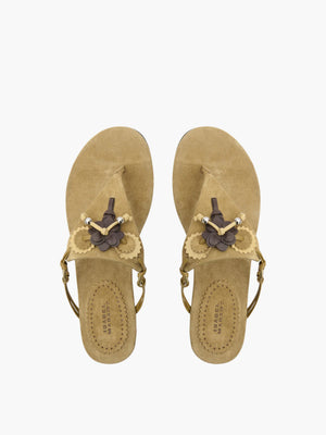 Isabel Marant ISS2 Sandals Suede Strap Taupe