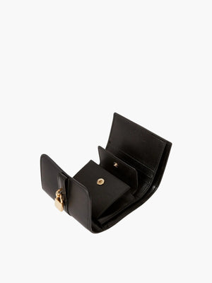 Stella Mccartney Wallet Stella Ryder Trifold Embossed Grainy Black