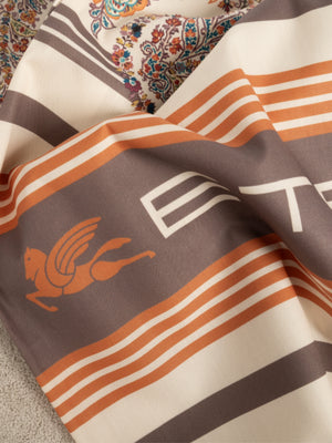 Etro Towels Ischia Doubled Beach Towel 100X180 Cream