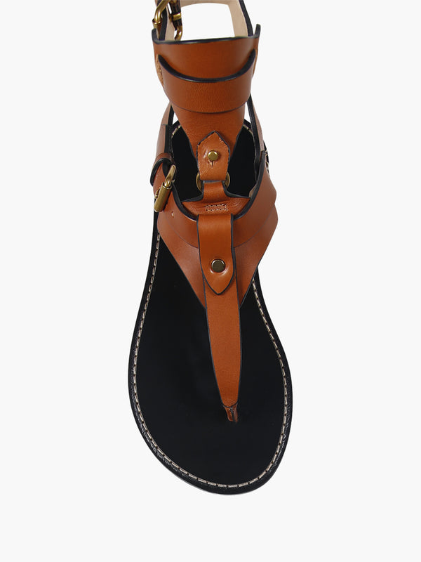 Isabel Marant IMSL1 Eveena Sandals Cognac