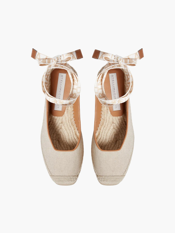 Stella Mccartney Wedge Sw1 Gaia Slingback Beige