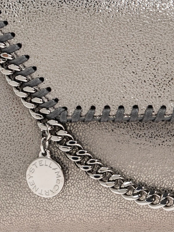 Stella Mccartney Bag Falabella Wallet W/ Chain Eco Shiny Light Lime Green