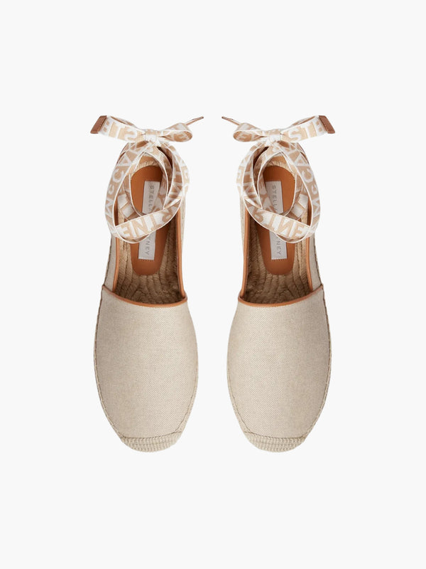 Stella Mccartney Slip-ons Ss1 Flat Gaia Canvas Beige