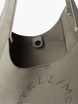 Stella Mccartney Bag Logo Small Hobo Eco Embossed Grainy Light Pistachio