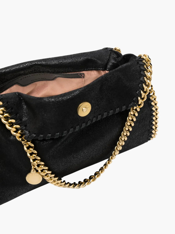 Stella Mccartney Bag 3-chain Eco Shaggy Deer Black